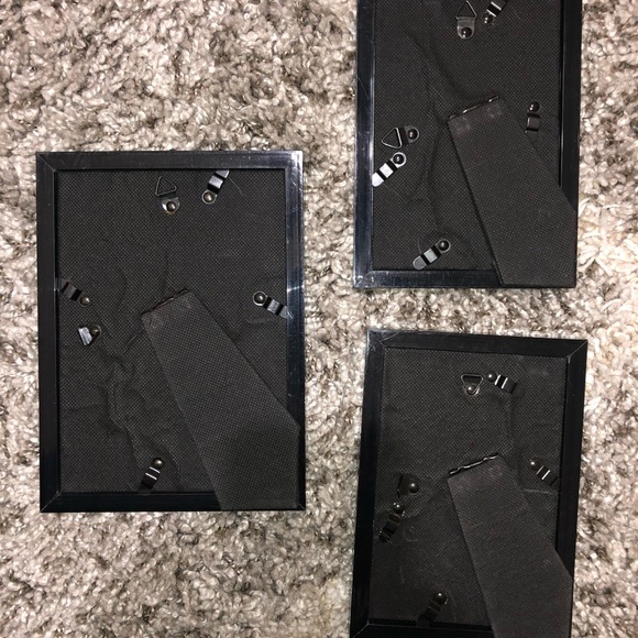 3 Black Picture Frames Set Bundle 5x7 (1) 4x6 (2) Like New! - Picture 2 of 2